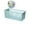 Green, variant on VQPeo Stackable Plastic Storage Basket with Handles - Eco-Friendly Rectangular Hollow Design for Multifunctional Use in Home, Kitchen, Bathroom, Refrigerator