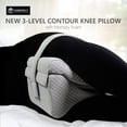 Knee Pillow w/Strap New 3Level Contour Memory Foam Leg Separator
