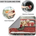 thumbnail image 4 of Christmas Dish Drying Mat for Kitchen Counter, Xmas Red Truck Dog Dish Drainer Mat Absorbent Non Slip Drying Mats Pad Coffee Bar Mat, 18x24 in, 4 of 6
