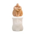 thumbnail image 1 of Sentado con las manos alrededor de las rodillas, adornos, moldes de fundición de resina, escultura corporal, molde de vela DIY, 1 of 5