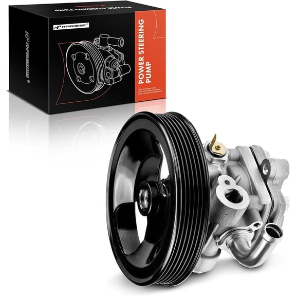 A-Premium Power Steering Pump, with Pulley, Compatible with Mitsubishi Lancer 2002-2007, L4 2.0L, Replace # 21-5403 MN184074