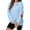 Sky Blue, variant on Valentine Day Sweatshirt for Women Heart Printed Graphic Pullover Sweatshirt Cute Long Sleeve Crew Neck Casual Tops
