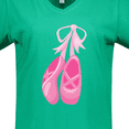 thumbnail image 4 of Inktastic Ballet Shoes, Ballet Slippers, Ballet Dance - Pink Women's V-Neck T-Shirt, 4 of 5