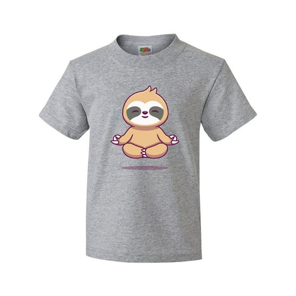 Inktastic Meditating Sloth Youth T-Shirt
