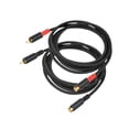 thumbnail image 4 of 2x RCA Extensión Cable de audio Conexión de audio Reproductor de audio Portable RCA RCA Cable masculino RCA para DVD, TV, Audio Inicio de Computer , 6m, 4 of 10