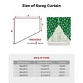thumbnail image 6 of Lucky Shamrock Swag Valances for Windows, St. Patrick's Day Irish Clover Green Rod Pocket Sheer Valances for Small Windows, Swag Toppers Light Filtering for Kitchen Living Room 2 Panels 28''x36'', 6 of 6