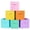 Multicolor 3, variant on YOYTOO Collapsible Cube Storage Bins (10.5" x 10.5"), Fabric Cubby Storage Cubes Organizer Bins Basket , Multicolor, 6 Pack