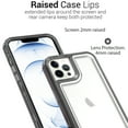 thumbnail image 5 of CoverON For Apple iPhone 13 pro Phone Case, Military Grade Heavy Duty Full Body 3-Layer Shockproof Clear Cover, Black, 5 of 8