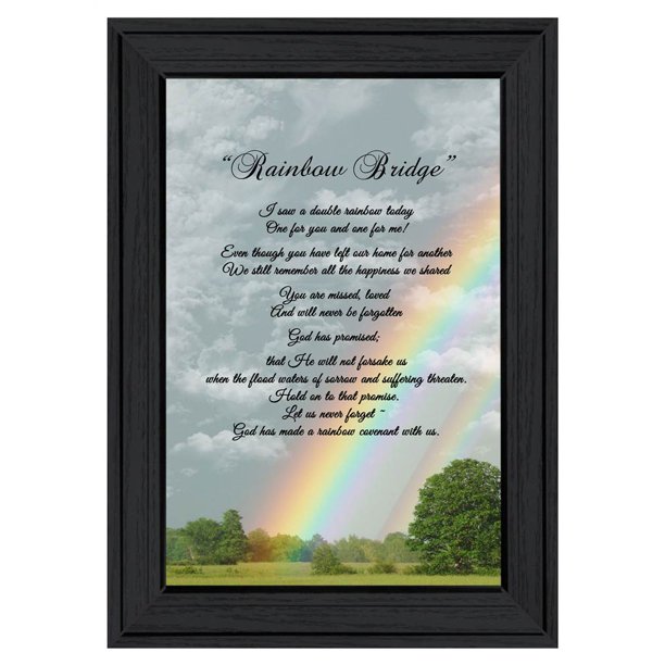&ldquo;Rainbow Bridge&rdquo; Framed Print Wall Art - Walmart.com - Walmart.com