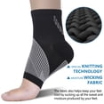 thumbnail image 3 of Open Toe Compression Socks Open Toe Quarter Rise Sport Sock Ankle Support Pain Relief for Women and Men, 3 of 7