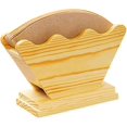 thumbnail image 1 of Jinsinto Coffee Filters Holder, Nature Wood Cone Coffee Filter Paper Storage Container Stand Dispenser Rack Shelf for Aeropress Chemex Hario V60 02 #4 and Melitta Cone Filters, 1 of 5