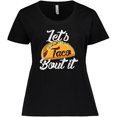 thumbnail image 3 of Inktastic Lets Taco Bout It Women's Plus Size T-Shirt, 3 of 5