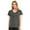 Charcoal Gray, variant on Women's Cotton V-Neck Classic-Fit Short Sleeve T-Shirts Casual Tee Summer Tops, Black, M, 1 Piece
