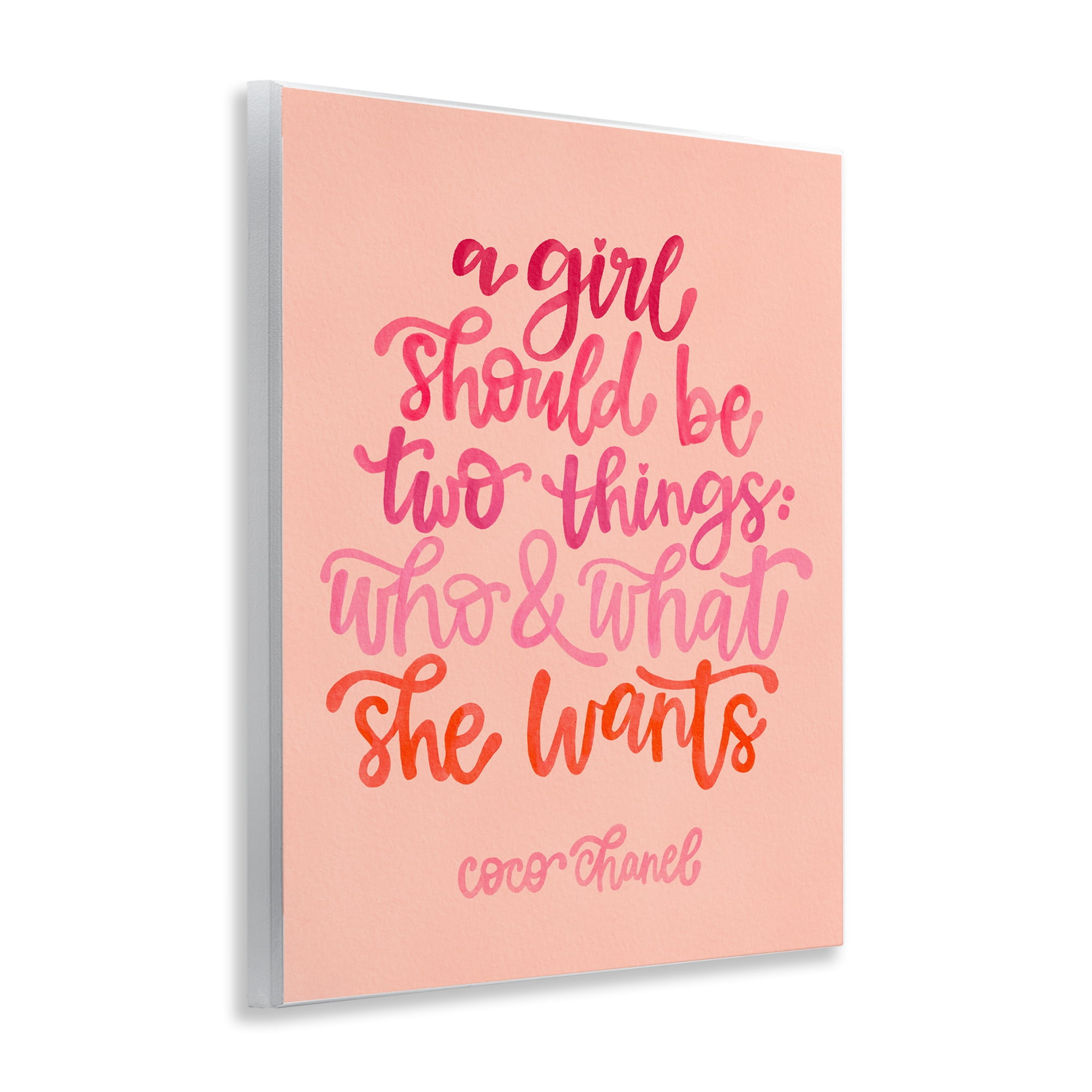 Stupell Industries Where & What She Wants Typography Painting Unframed Art Print Wall Art, 11 x 14