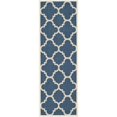 thumbnail image 1 of Safavieh Courtyard Navy Indoor Outdoor Rug - Runner 2'3" x 14', 1 of 4