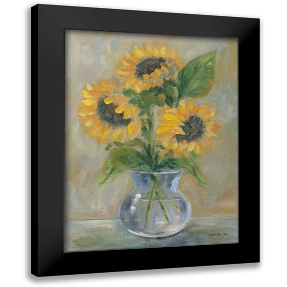 Britton, Pam 12x14 Black Modern Framed Museum Art Print Titled - Sunny Bouquet