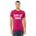 thumbnail image 3 of Breast Cancer Support Squad Pink Ribbon Unisex Men's T-shirt, 3XL, Cyber Pink, 3 of 6