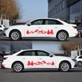 thumbnail image 4 of 2Pcs Car Side Body Stickers Red Mountain Decals Tree Forest Custom PVC Graphic Car Decals Accessories, 4 of 6