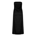 thumbnail image 7 of Taylonsss Womens Satin Dress Lace Cut-Out Backless Strapless Off-Shoulder Elegant Evening Gown, 7 of 7
