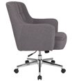 thumbnail image 2 of Laone Home and Office Upholstered Mid-Back Chair in Light Gray Fabric, 2 of 4