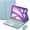Blue, variant on Touch Keyboard Case for iPad Air 13-inch (M3) 2025, (M2) 2024 and iPad Pro 12.9-inch, with Mouse - Magnetically Detachable Touch Bluetooth Keyboard