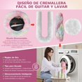thumbnail image 5 of Cama Redonda de Piel Sintética Suave para Perros y Gatos de Tamaño Pequeño y Mediano con Cubierta Extraíble (Arcoiris, 70cm), 5 of 5