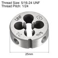 thumbnail image 2 of Unique Bargains 5/16-24 UNF Round Dies Machine Thread Dies, 1.0' OD Round Threading Dies Tool Steel, 6G Accuracy Class, 2pcs, 2 of 3
