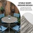 thumbnail image 2 of Beige Gray Dandelion Round Tablecloth for 45-54 Inch Tables, Fitted Table Cover with Elastic Edge, Farmhouse Botanical Blossom Waterproof Outdoor Table Cloth Protector for Patio Garden Dinner Picnic, 2 of 9