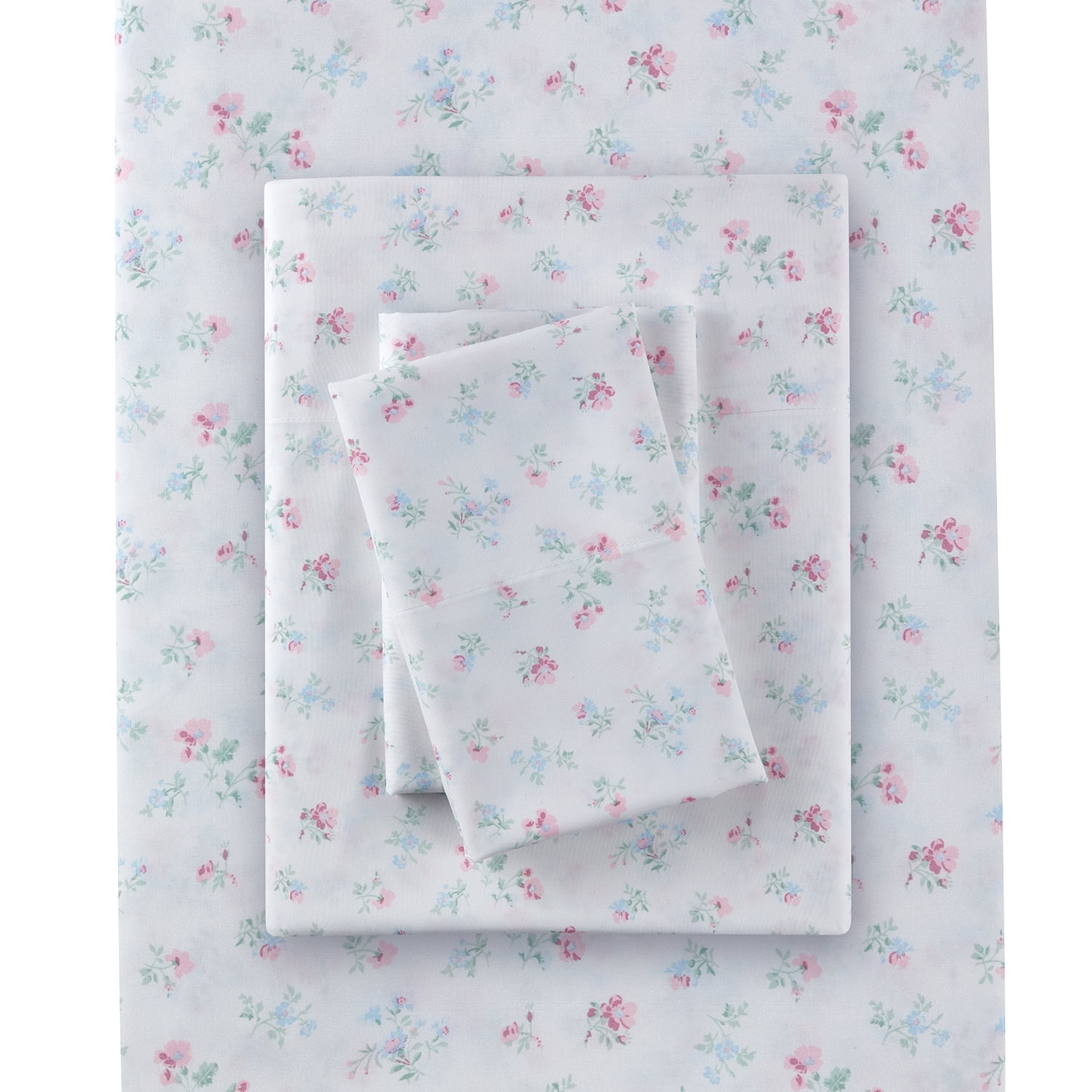 Simply Shabby Chic Candy Floral 4-Piece Soft Washe Microfiber Sheet Set, King