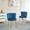 Blue#4, variant on Accent Chairs Modern BLUE dining chair(set of 2 ) with iron tube golden color legs, velvet and comfortable backrest, suitable for dining room, living room, cafe, simple structure.,Fabric Accent Chair