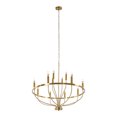 thumbnail image 2 of Rustic Candle Round Chandelier, Chandeliers for Dining Room Powerful Lighting, 2 of 16