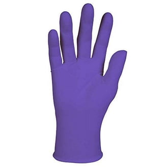 Halyard Safety 55082 Medium Purple Nitrile Gloves, Powder Free