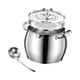 thumbnail image 5 of Recipiente de acero inoxidable, olla para almacenar aceite con tapa, doble asa, para manteca, aceite de chile, té y condimentos, lata doméstica, 5 of 9