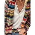 thumbnail image 3 of SpringTTC Women's Fair Isle Print Long Sleeve Sweater Casual Cardigan, 3 of 4