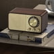thumbnail image 2 of Radio FM Retro Portátil de Madera Maciza, Receptor de Radio Vintage, Subwoofer Inalámbrico, Altavoz Bluetooth, Caja de Sonido., 2 of 5