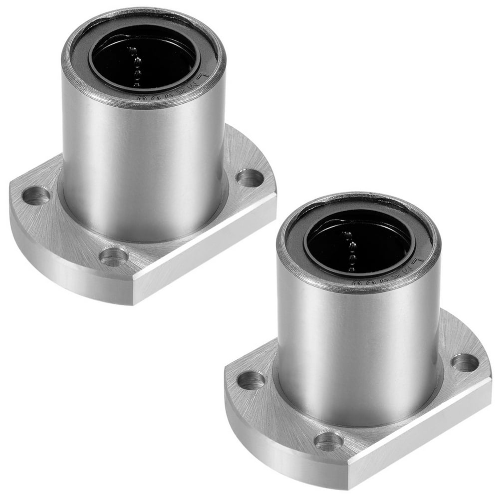 LMH20UU Two Side Cut Flange Linear Ball Bearings, 20mm x 32mm OD x 42mm