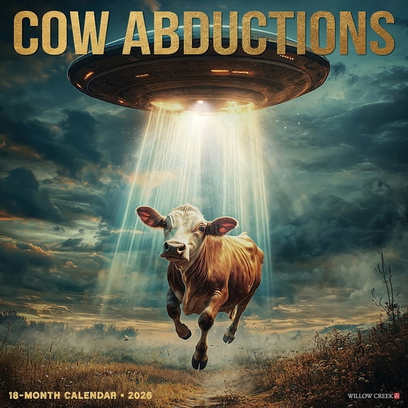 2026 Willow Creek Cow Abductions 12" x 12" Monthly Wall Calendar (50866)