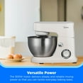 thumbnail image 3 of Midea 5-Quart Cream Stand Mixer, 300W Small Kitchen Mixer with Bowl, Double Hook, Handles & Pulse Function, 3 of 9