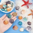 thumbnail image 5 of 32pcs 4 colors Dyed Natural Shell Pendants Light golden Plated Copper Wire Wrapped Shell Shaped Charms Mixed color 27~36x20~29x8~10mm Hole: 3mm 8pcs/color, 5 of 6