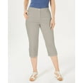 thumbnail image 2 of Karen Scott Button Hem Capri Pants Intrepid Blue 18, 2 of 6