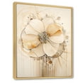 thumbnail image 2 of Designart "Opulent Beige Morning Glory Blossom I" Morning Glory Floater Framed Wall Decor, 2 of 5