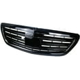 thumbnail image 2 of RTMOTO fit for 14+X222,W222 Car Grille Grill Insert w/Camera Support Gloss Blacked-out, 2 of 3