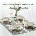 thumbnail image 5 of Onader 12 Piece Dinnerware Sets, Plates and Bowls Dish Set for 4, Irregular Handmade Dinner Ware Dishware for Kitchen Dinning, Microwave & Dishwasher Safe - Pearl White, 5 of 7
