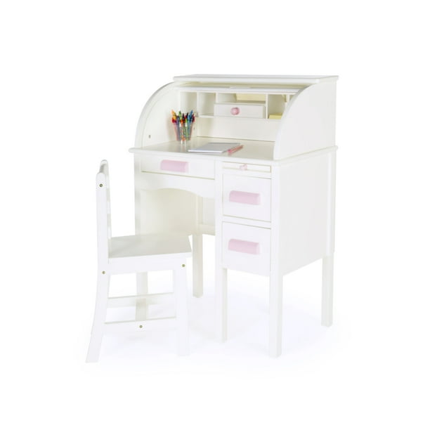 Jr Roll Top Desk White Walmart Com Walmart Com