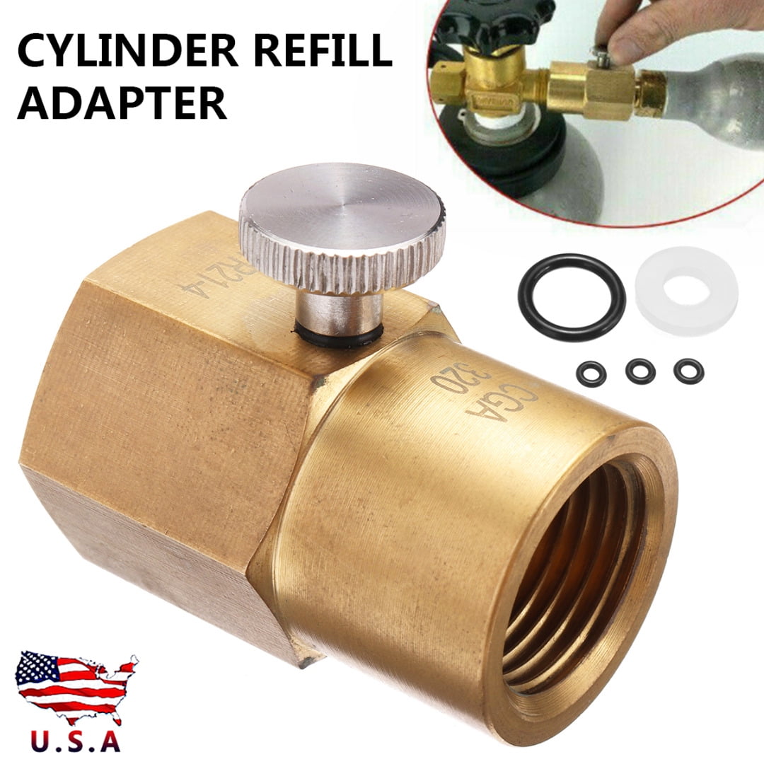 Cylinder Refill Adapter TR21-4 CGA320 Connector For SodaStream Soda Adaptor USA 