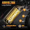 thumbnail image 6 of A20 Electric Dirt Bike for Adults, 20*4.0 Fat Tire E-Mountain Bicycle with 28 MPH, 500W Motor 48V 18.2Ah 7-Speed UL2849, LCD Display with NFC Unlock, 6 of 6