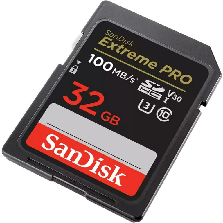SanDisk Extreme PRO 32 GB Class 10/UHS-I (U3) V30 SDHC, 1 Pack 