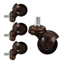 LEORX Replacement Chair Caster Casters Dark Brown Bronze 4Pcs