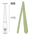 thumbnail image 2 of Balery White Green Plaid Corbata Clásica de Seda para Hombre, Corbata Tejida Jacquard, Corbatas Formales para Negocios y Bodas, 2 of 7