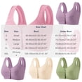 thumbnail image 3 of Njagoc3 Wireless Bras for Women Plus Size Front Button Wide Straps Seamless Comfortable Everyday Daily Bra, 3 of 6